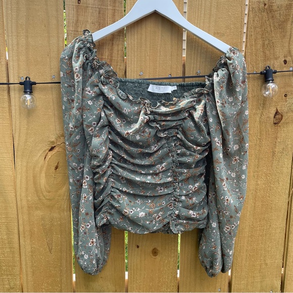 ASTR the Label Ruffle Square Neck Top - Picture 2 of 6